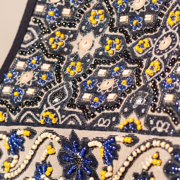 Handmade Backpack w/ a Unique Ethnic Bohemian Look - Fully Fine Cotton - Picture 10 of 13